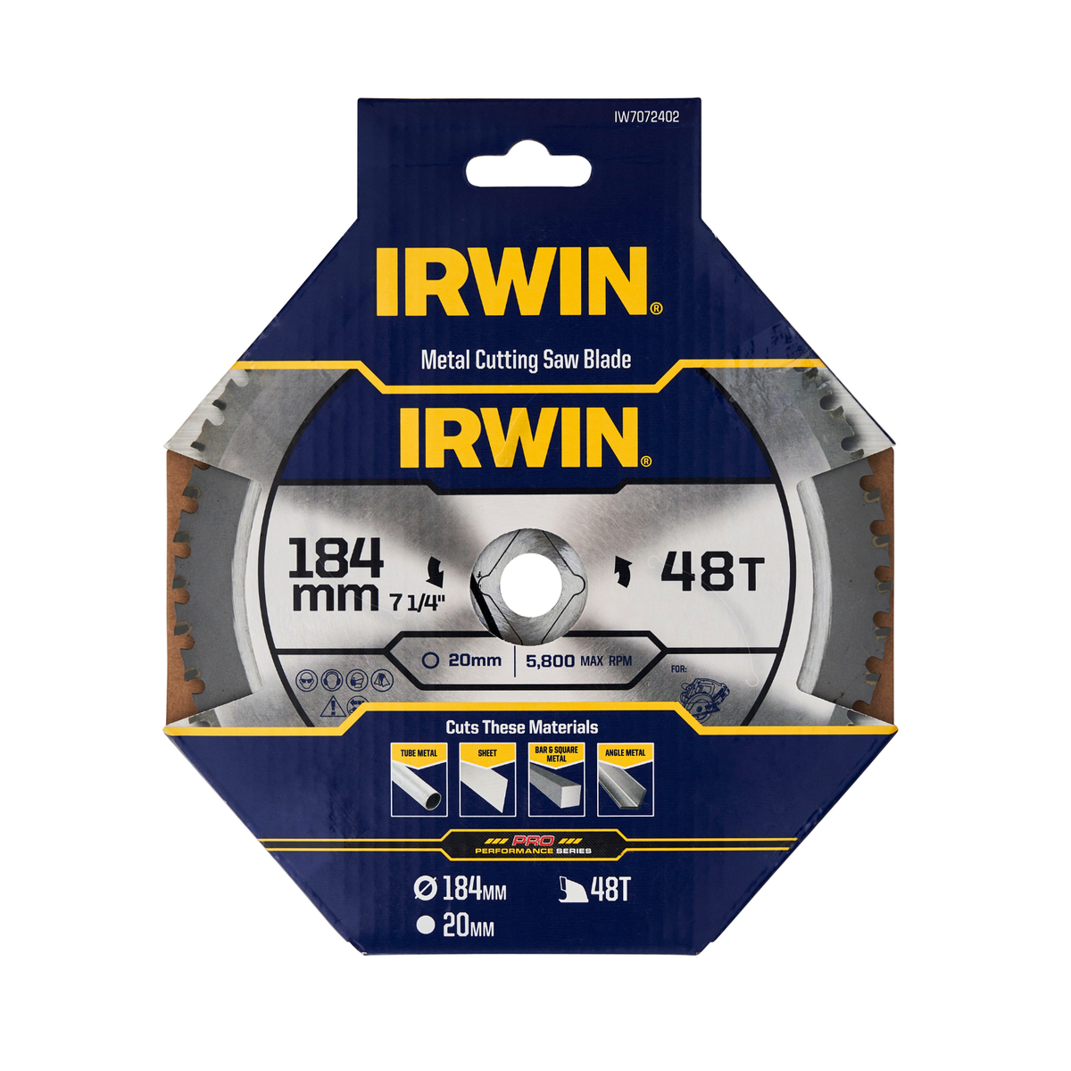 Irwin Circular Saw Blade Marathon Pro 184mm 48t - Tungsten Carbide - Durable
