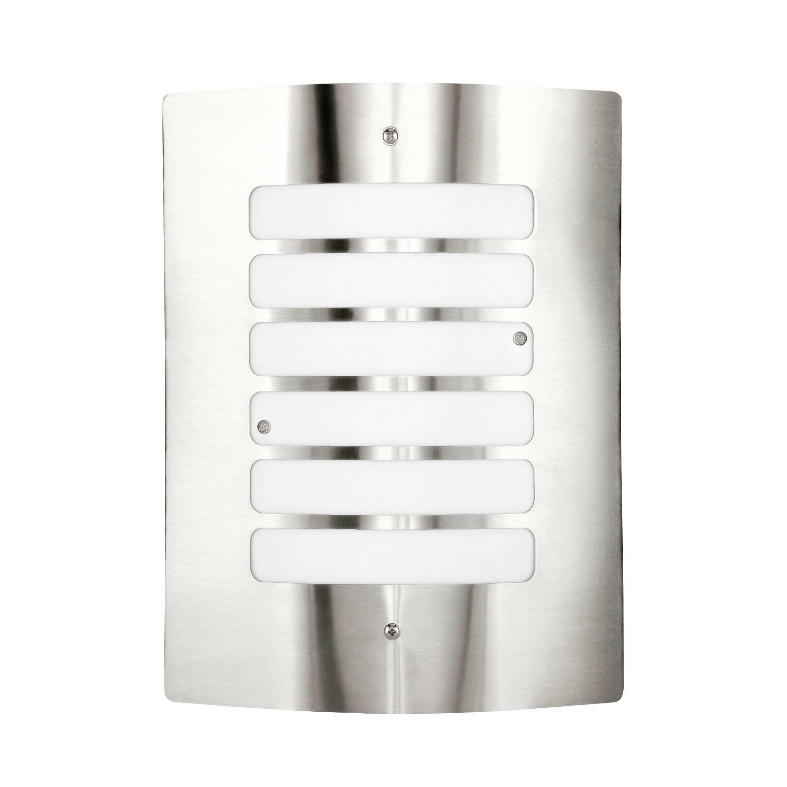 Brilliant Lighting Queenslander Curved Outdoor Wall Light E27 Stainless Steel Hardwired 17361/16