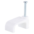 Deta 15mm White Flat Cable Clips - 20 Pack - For 4-6mm² Cables - SuperSaverAU - view 1