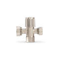 Brasshards 2 Way Under Sink Valve 20mm x 15mm - Brushed Nickel - Lead Free - SuperSaverAU - view 2