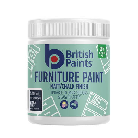 British Paints Extra Deep Furniture Paint 500ml - Durable Acrylic Finish - SuperSaverAU - view 1