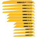 Dewalt Bi Metal Reciprocating Saw Blade Set 12 Piece - 185mm x 40mm x 320mm - SuperSaverAU - view 1
