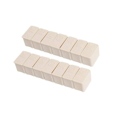 7 Day Weekly Pill Box Organiser, Set of 2 - Beige