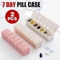 7 Day Weekly Pill Box Organiser, Set of 2 - White - view 2