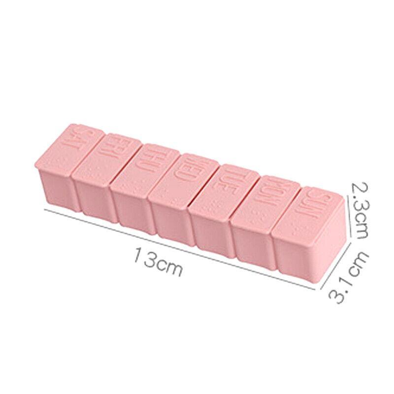 7 Day Weekly Pill Box Organiser, Set of 2 - White - view 4