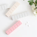 7 Day Weekly Pill Box Organiser, Set of 2 - White - view 5