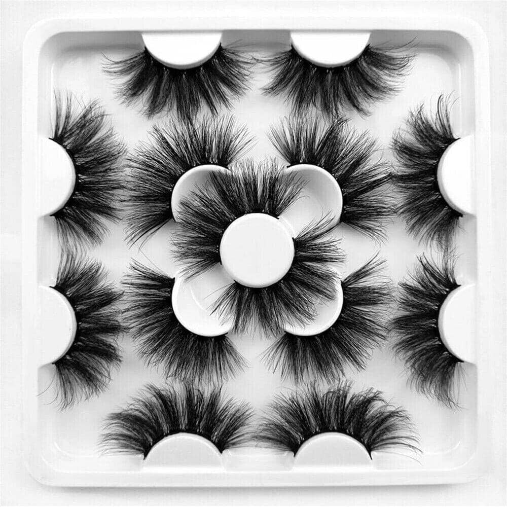 7 Pairs 3D Mixed Layered False Eyelashes - Style KS071 - view 3