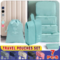 7-Piece Travel Packing Cubes Set - Aqua Blue - view 2