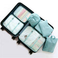 7-Piece Travel Packing Cubes Set - Aqua Blue - view 4