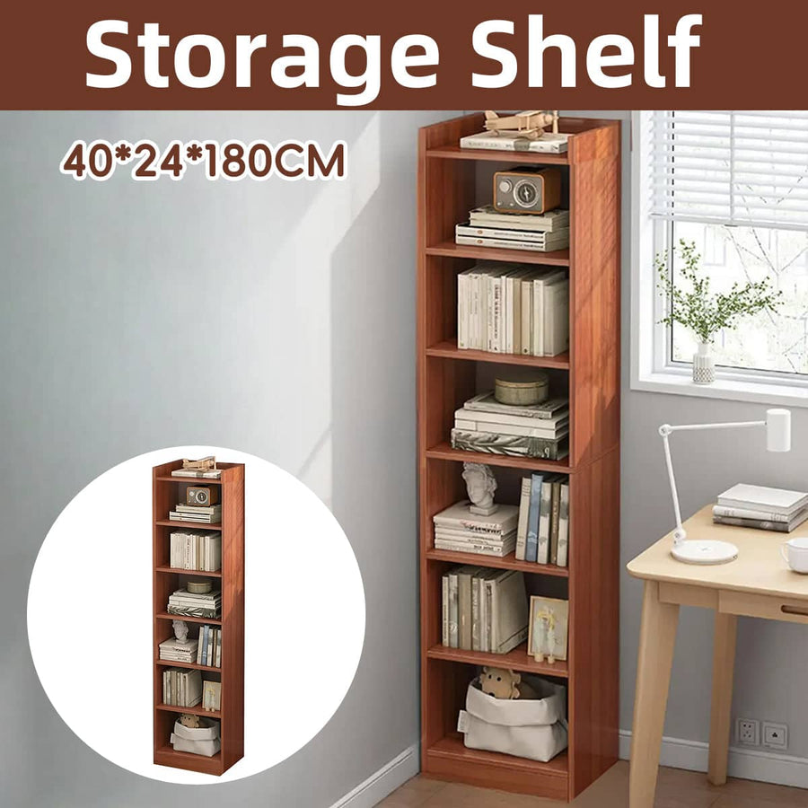 7 Tier Floor Standing Storage Shelf for Living Room and Office, Space Saving
