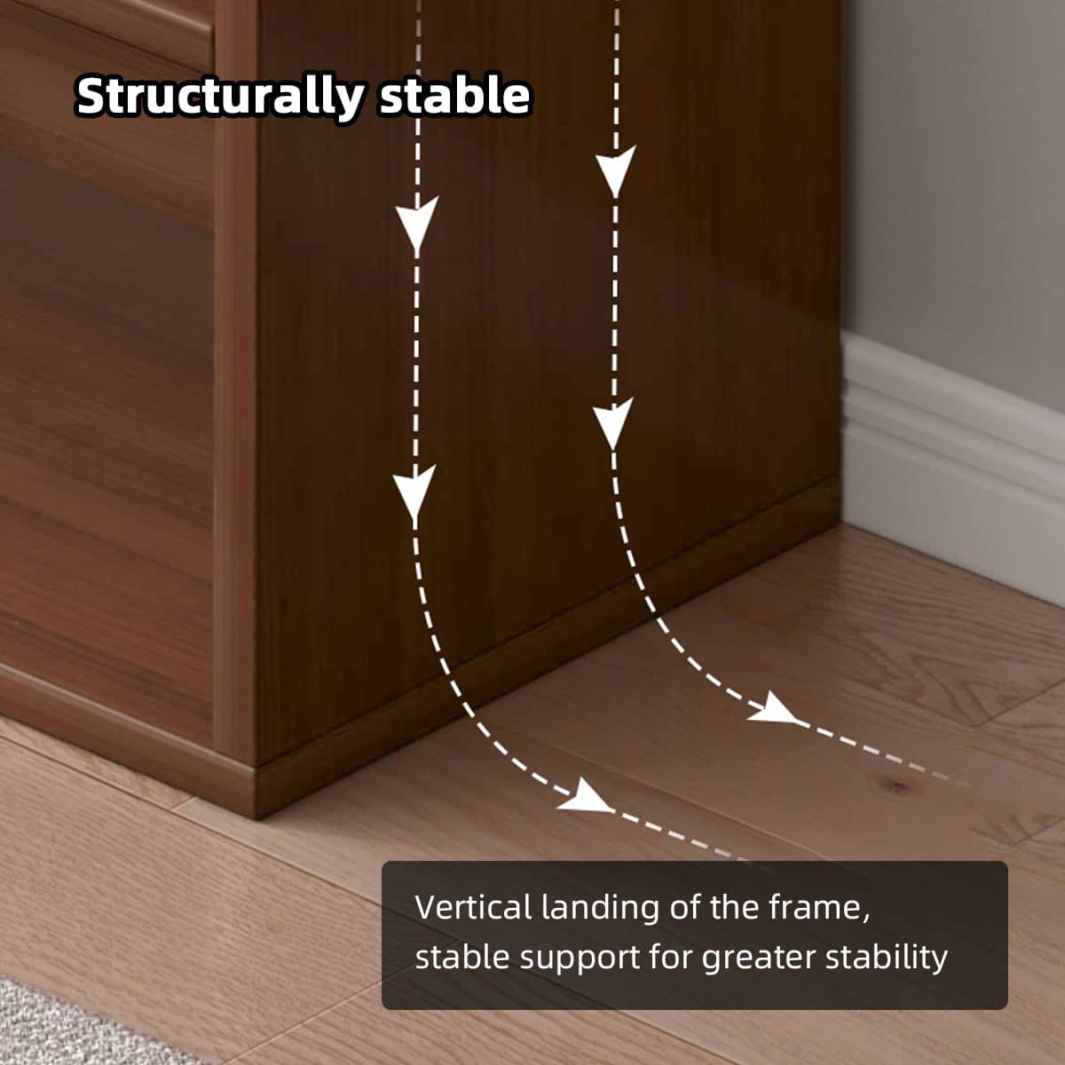 7 Tier Floor Standing Storage Shelf for Living Room and Office, Space Saving - view 4