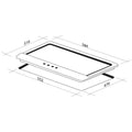Artusi 60cm gas cooktop - Black ceramic glass, 4 burners with 13MJ wok burner, flame failure - CAGH6000B