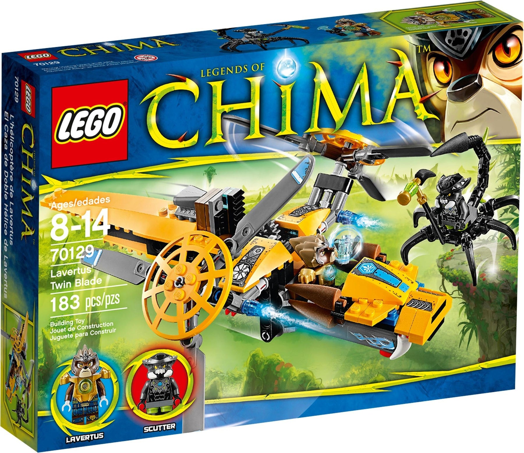 LEGO 70129 Lavertus' Twin Blade Helicopter - CHI Power - Legends of Chima - SuperSaverAU - view 1
