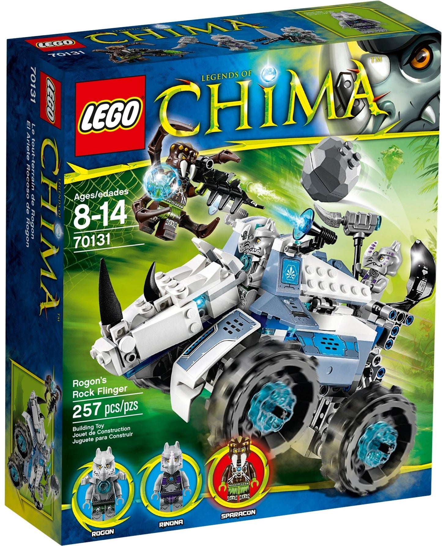 LEGO 70131 Rogon's Rock Flinger - CHI Rhino Pursuit