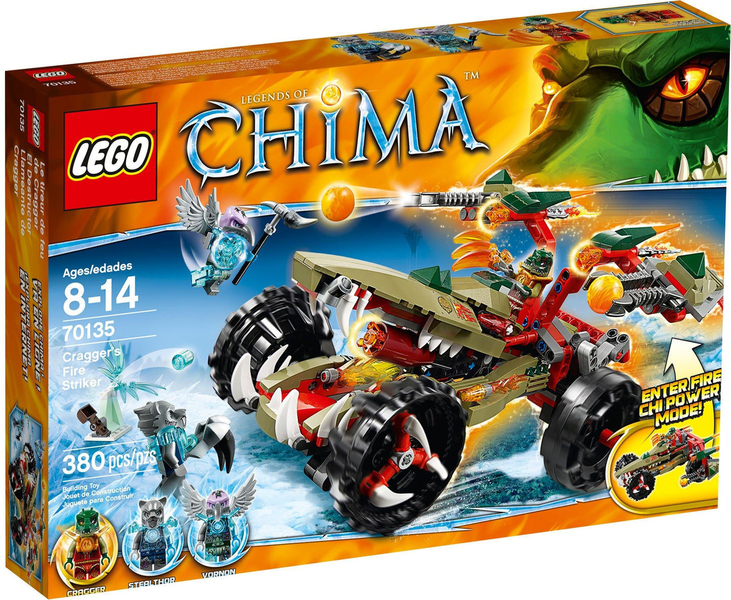 LEGO 70135 Cragger's Fire Striker - CHI Croc Tank with Minifigures
