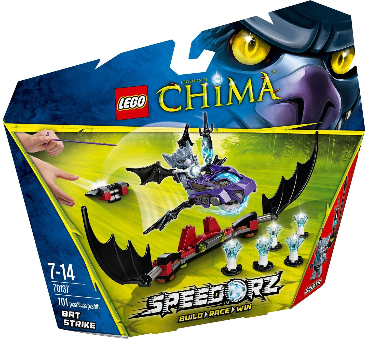 LEGO 70137 Bat Strike Speedorz Blista vs. CHI Bats