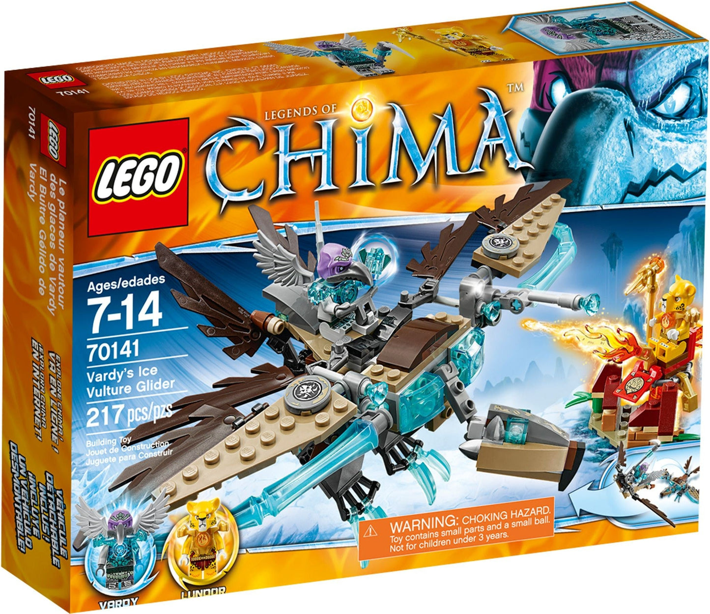 LEGO 70141 Vardy's Ice Vulture Glider - CHI Battles