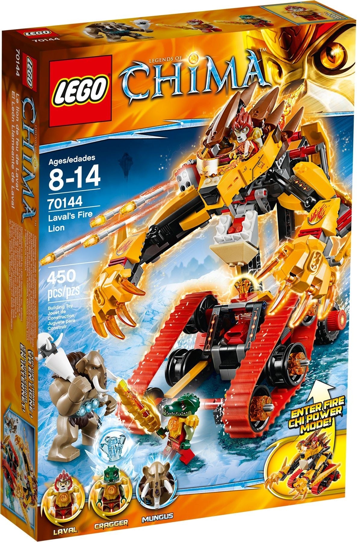 LEGO 70144 Laval's Fire Lion - CHI Power Mech with Cragger & Mungus