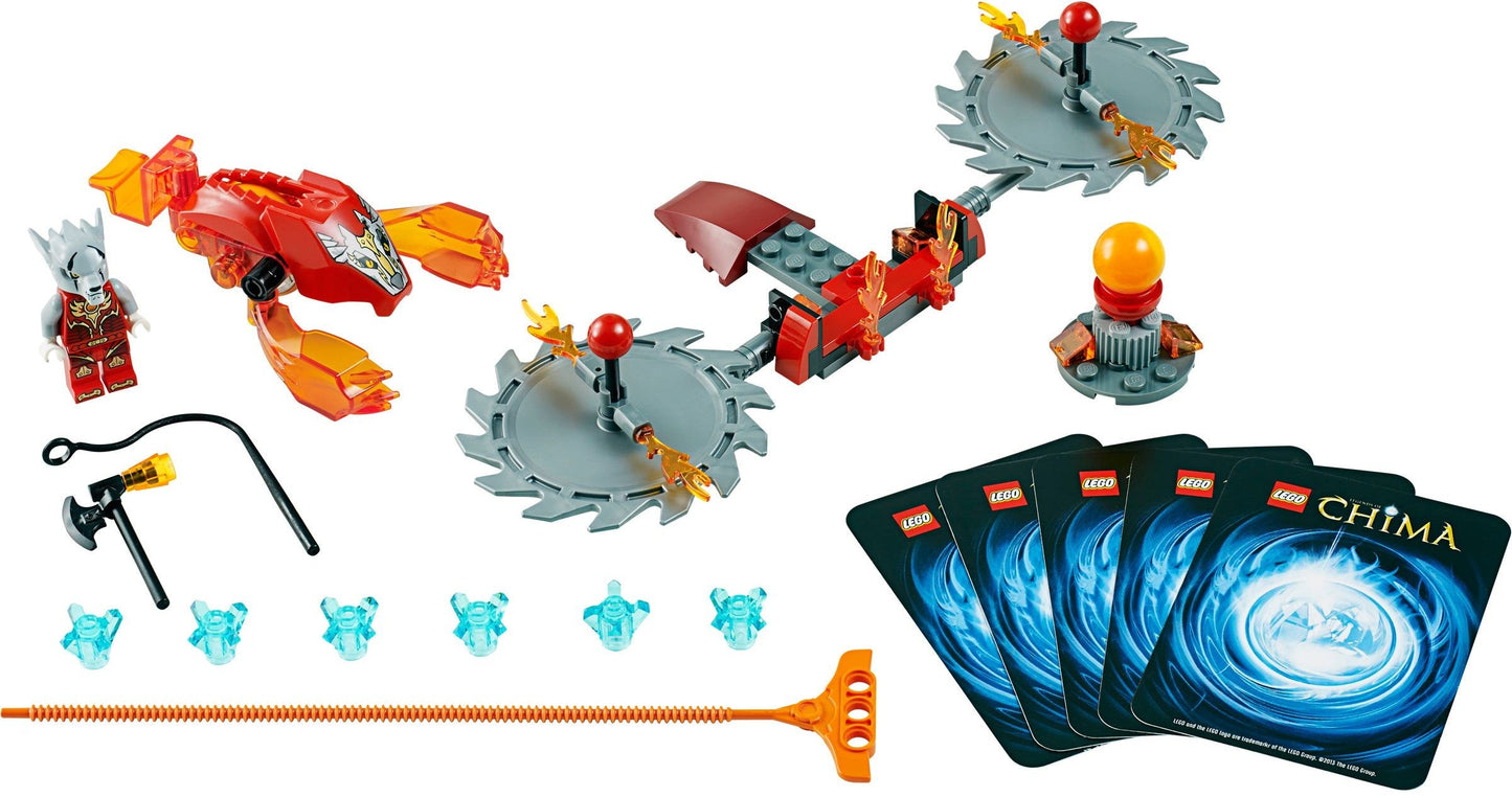 LEGO 70149 Worriz Speedorz Scorching Blades CHI Fire Speedor