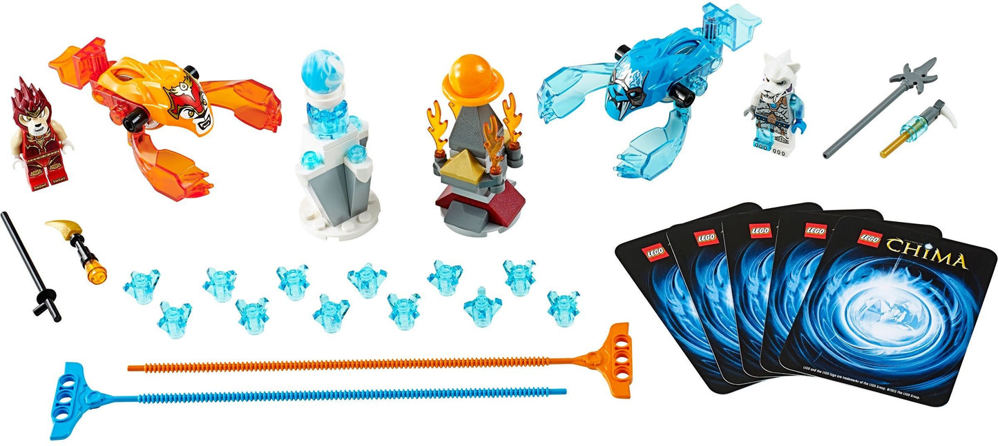 LEGO 70156 Laval vs. Sir Fangar Speedorz Fire vs. Ice