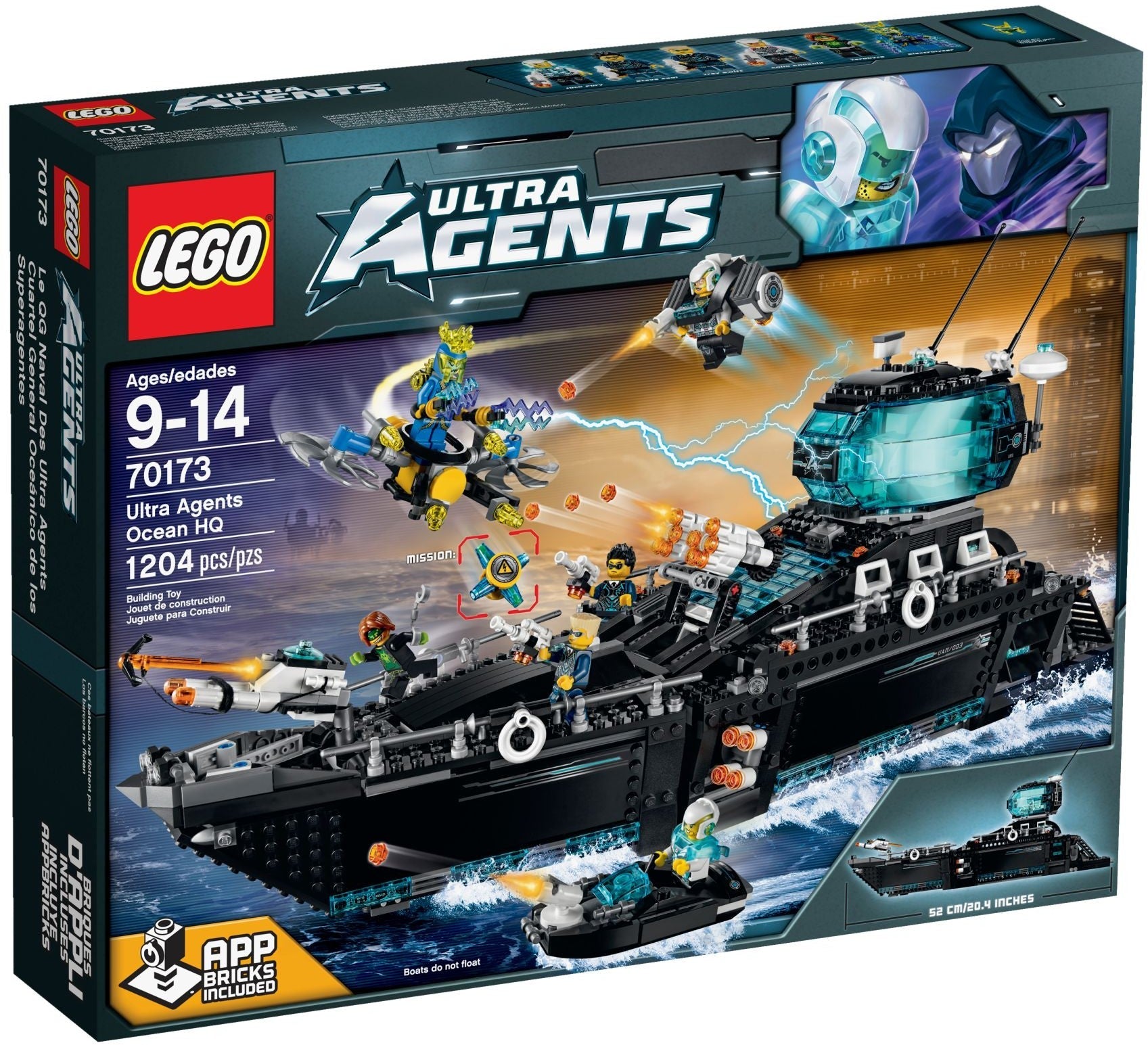 LEGO 70173 Ultra Agents Ocean HQ Playset - SuperSaverAU - view 1