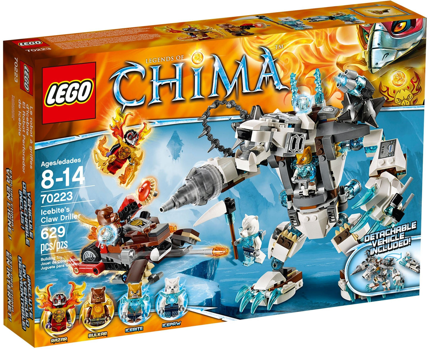 LEGO 70223 Icebite's Claw Driller - CHI Battles