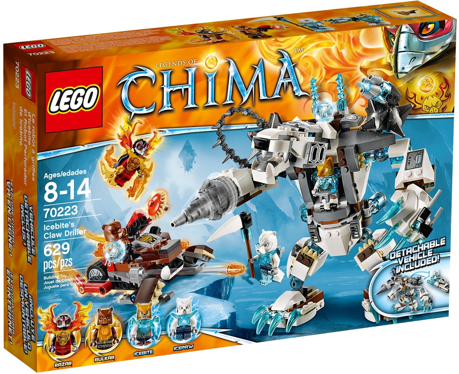 LEGO 70223 Icebite's Claw Driller - CHI Battles - SuperSaverAU - view 1