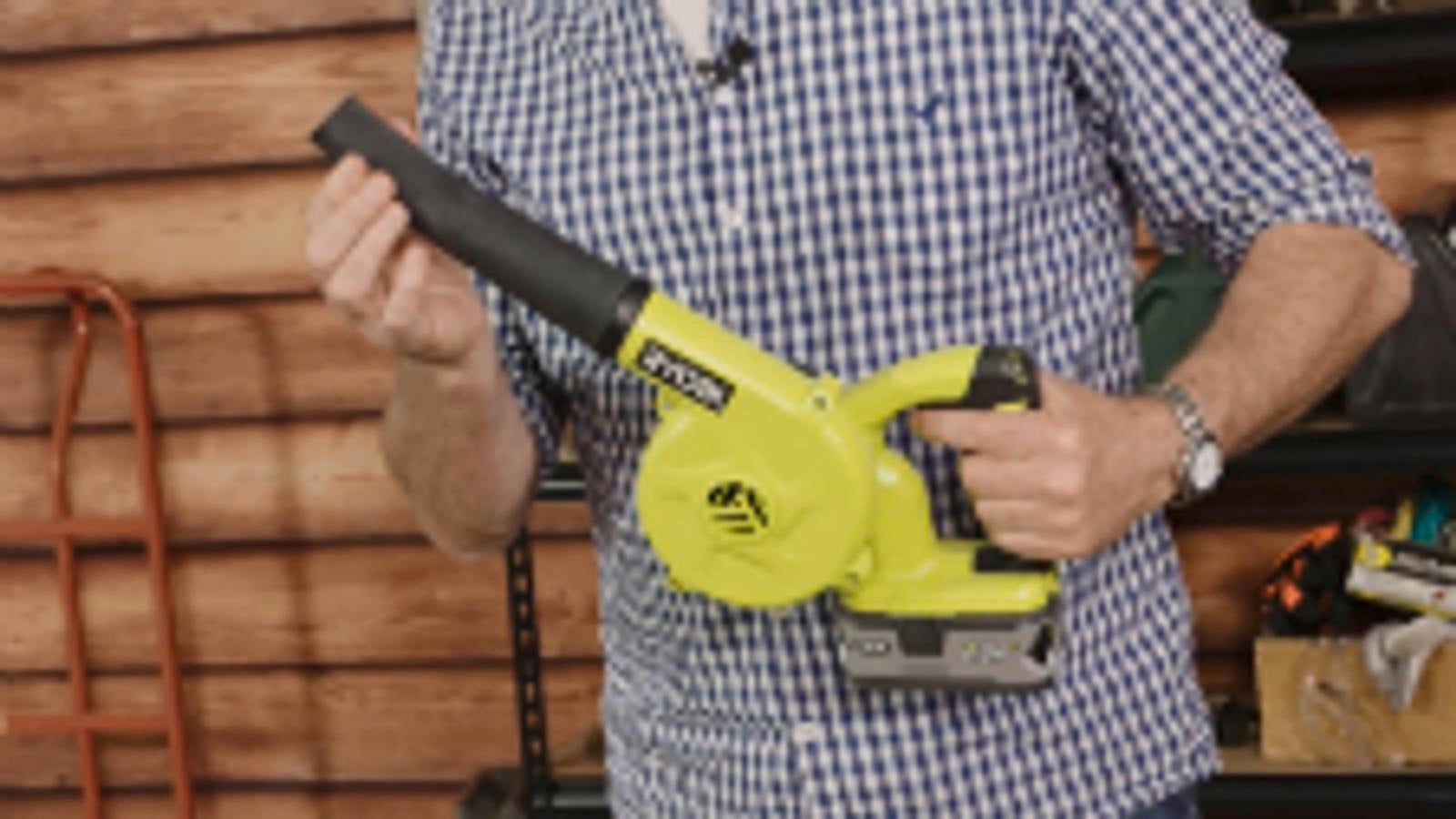 RYOBI 18V ONE+ Workshop Blower R18TB-0 Cordless Skin Only, Black/Hypergreen