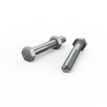 Zenith M10 x 65mm Zinc Plated Hex Head Bolt and Nut - Each