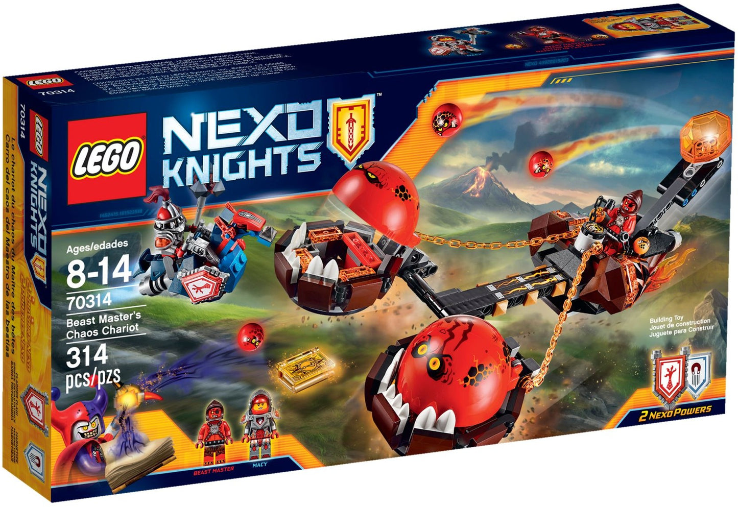 LEGO 70314 Beast Master's Chaos Chariot + Hover Horse - NEXO KNIGHTS