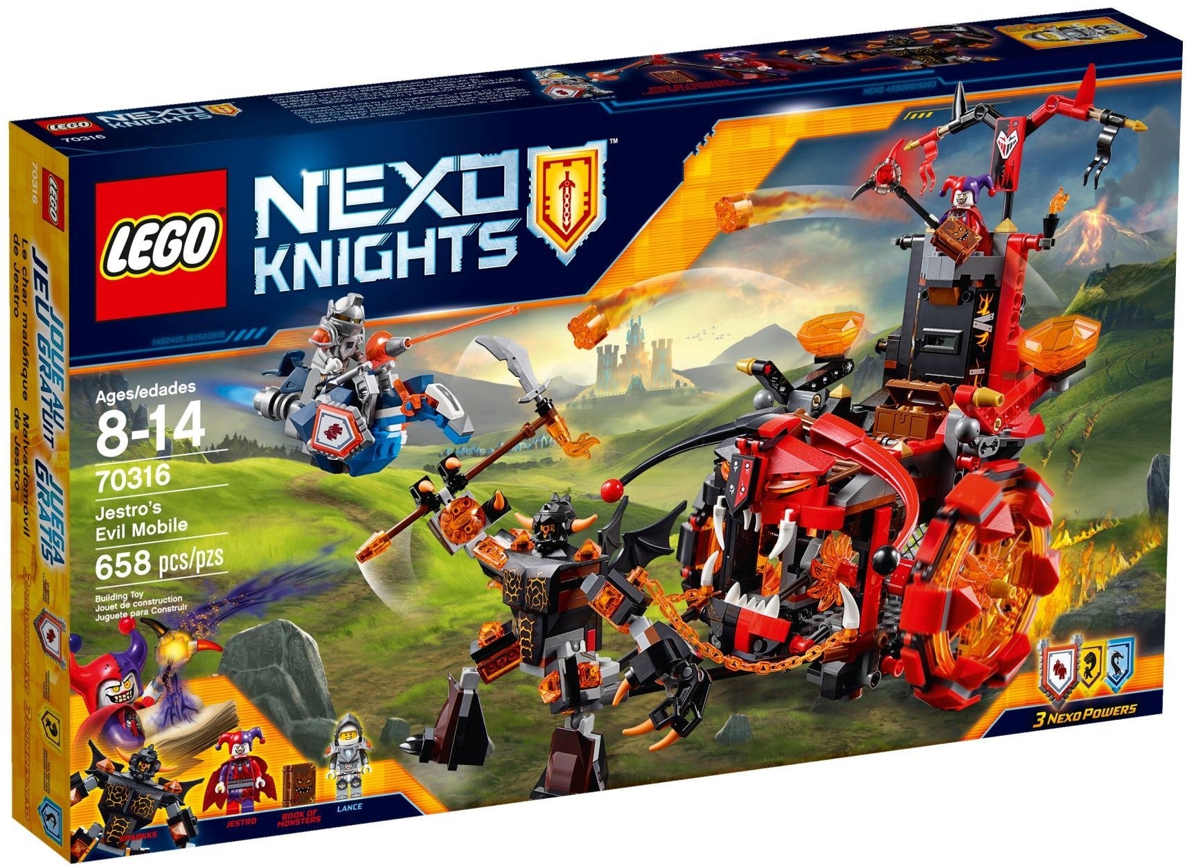 LEGO 70316 Jestro's Evil Mobile & Sparkks - SuperSaverAU - view 1