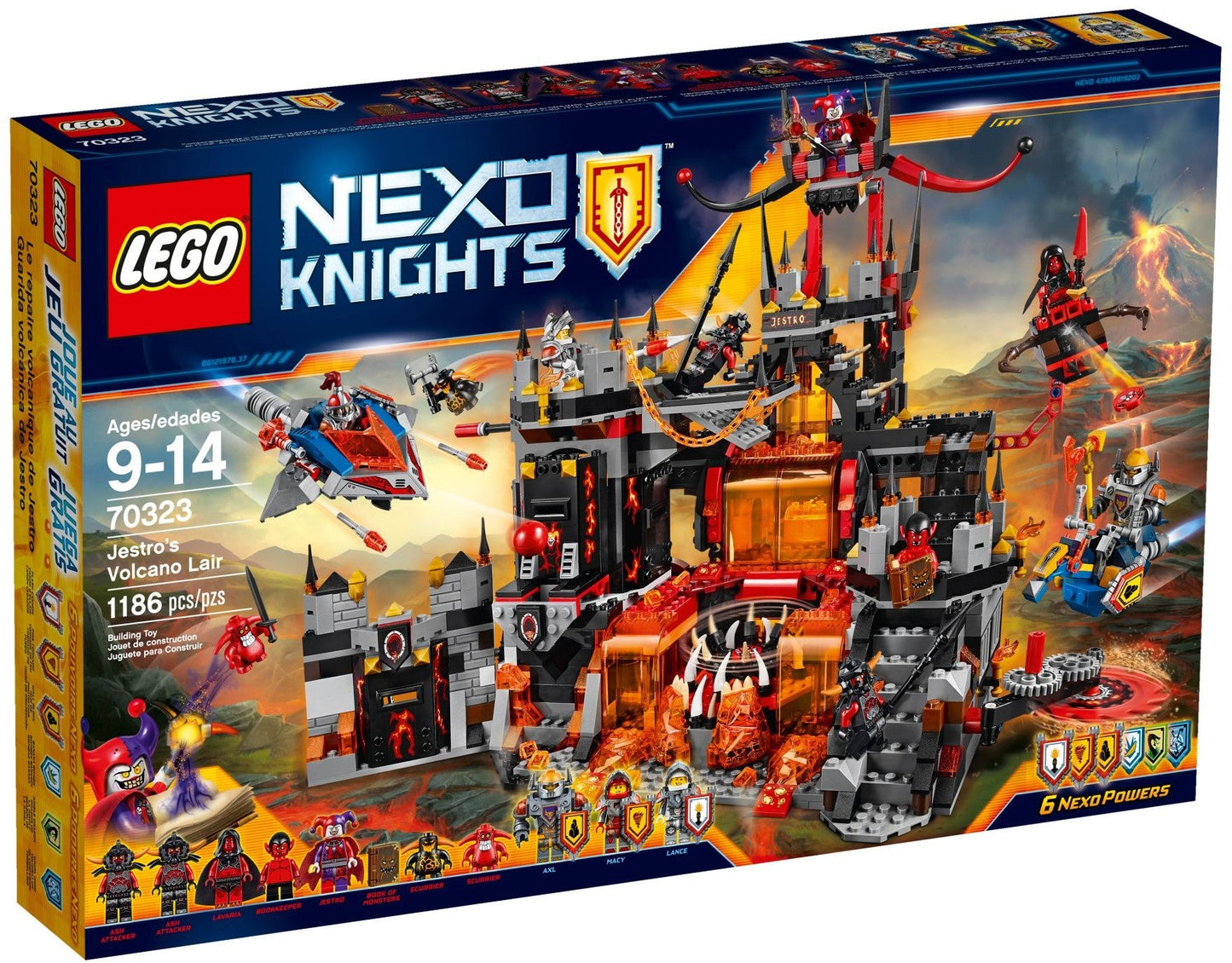 LEGO 70323 Nexo Knights Jestro's Volcano Lair Building Kit- Auzzi Store