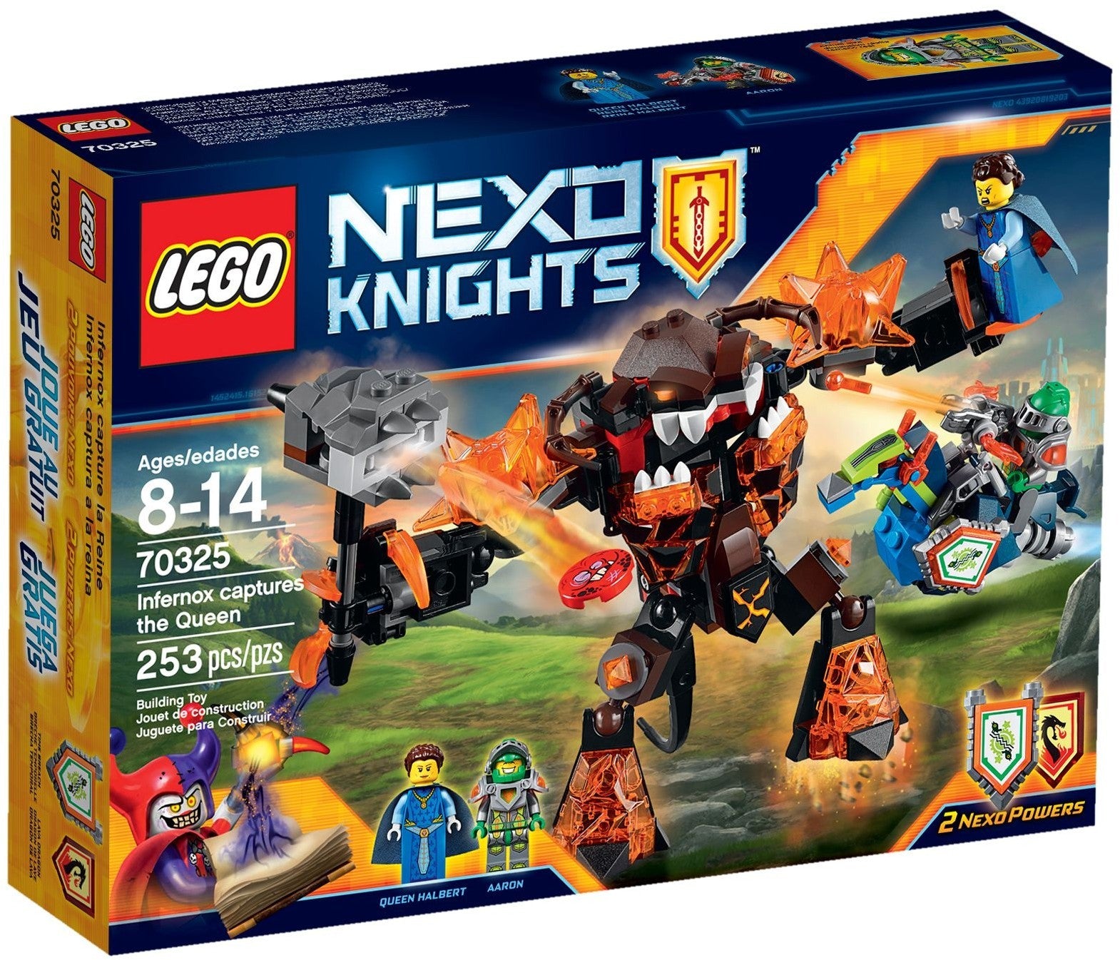 LEGO 70325 NEXO KNIGHTS Infernox Captures Queen Halbert - SuperSaverAU - view 1