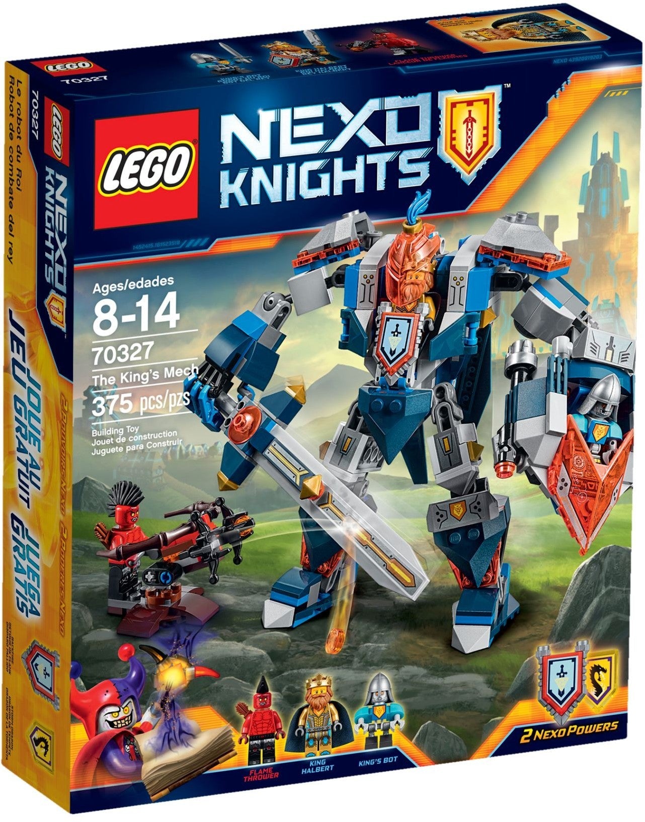 LEGO 70327 King's Mech - NEXO KNIGHTS Battle Suit - SuperSaverAU - view 1