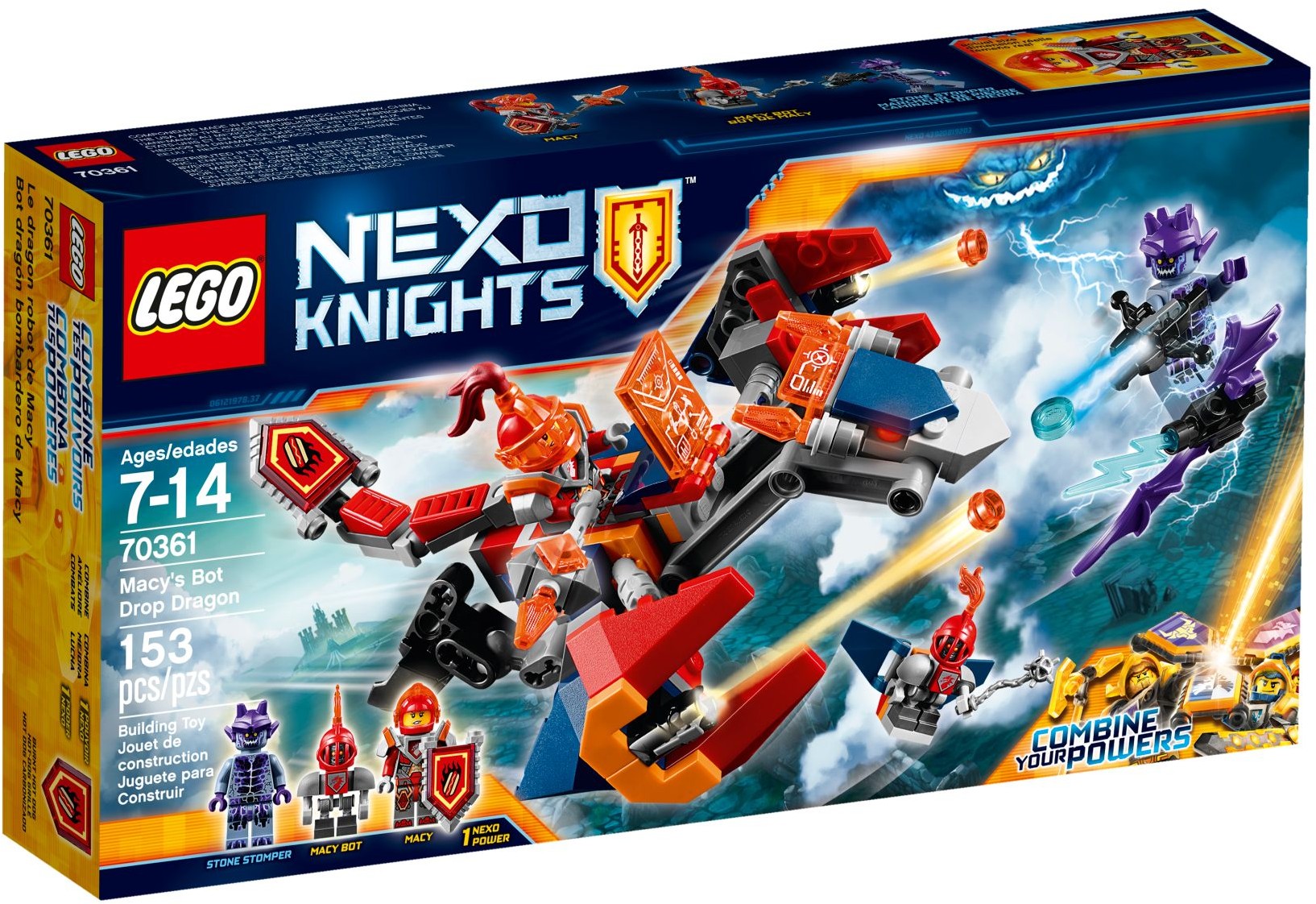 LEGO 70361 Macy's Bot Drop Dragon Playset - NEXO KNIGHTS - SuperSaverAU - view 1