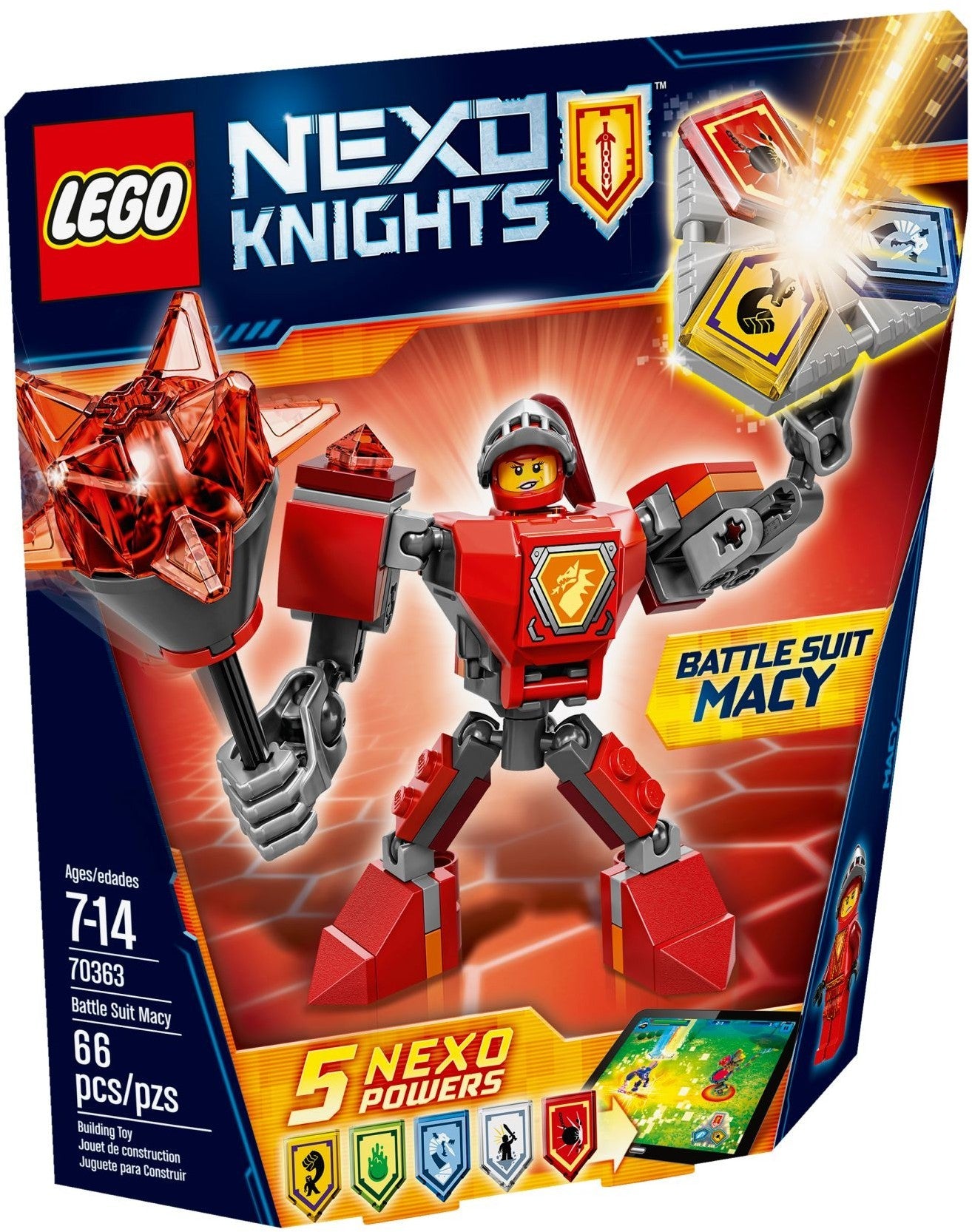 LEGO 70363 Battle Suit Macy - NEXO KNIGHTS Mech Figure - SuperSaverAU - view 1