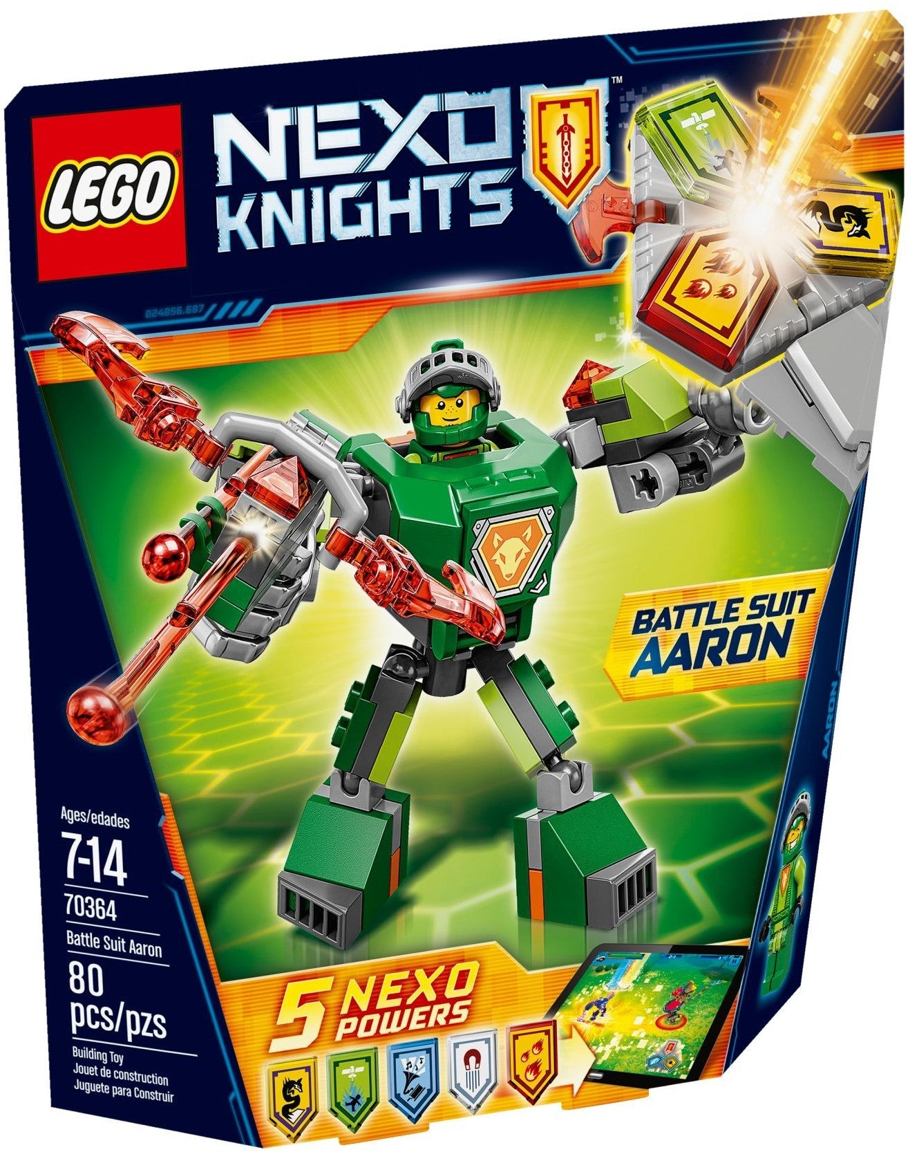 LEGO 70364 Battle Suit Aaron: NEXO KNIGHTS Action Figure - SuperSaverAU - view 1