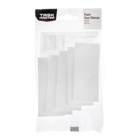 Taskmaster Foam Door Silencers - 10mm - Self Adhesive - 50 Pack - SuperSaverAU - view 1