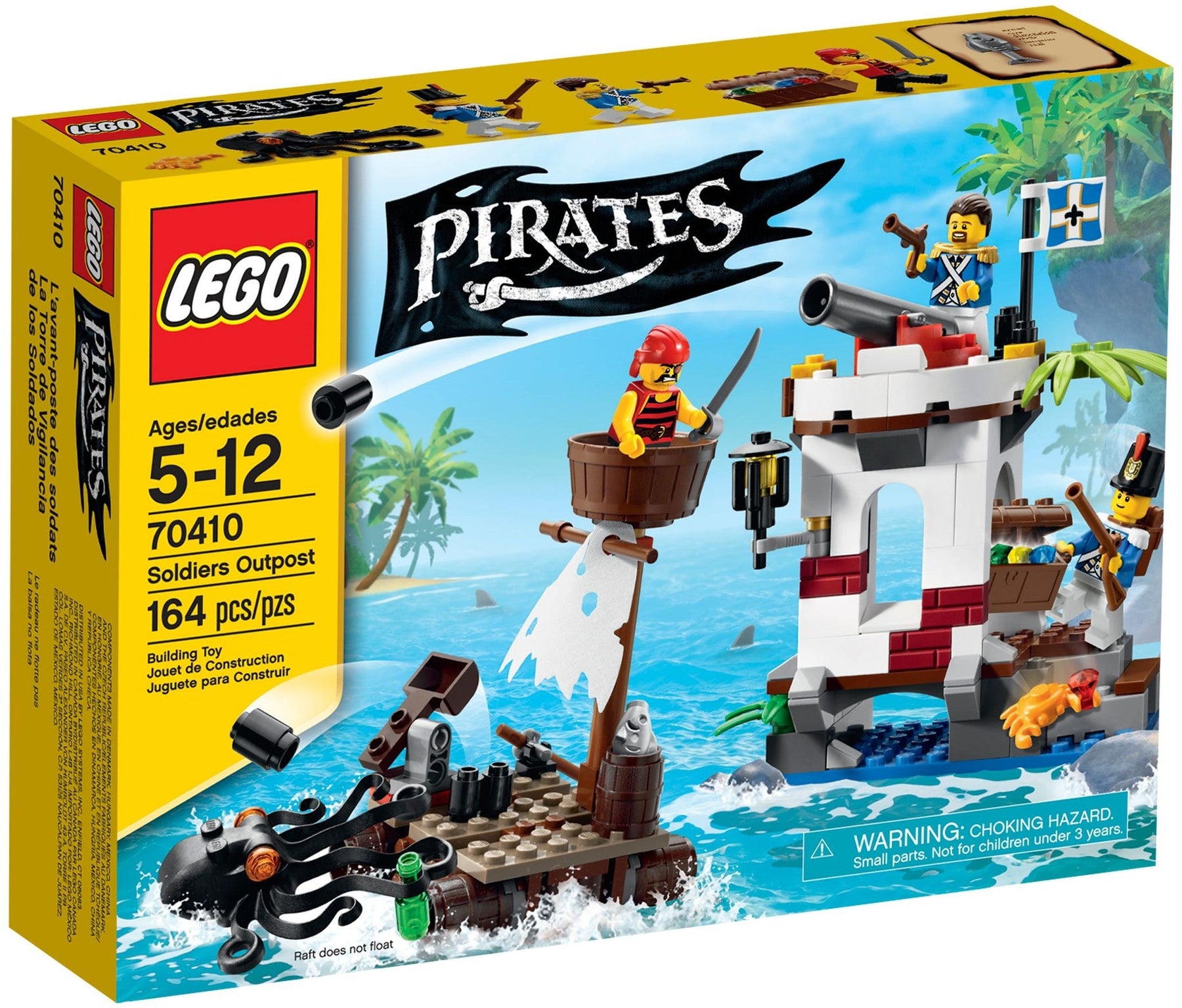 LEGO 70410 Soldiers Outpost: Pirate Raft & Octopus Attack - SuperSaverAU - view 1