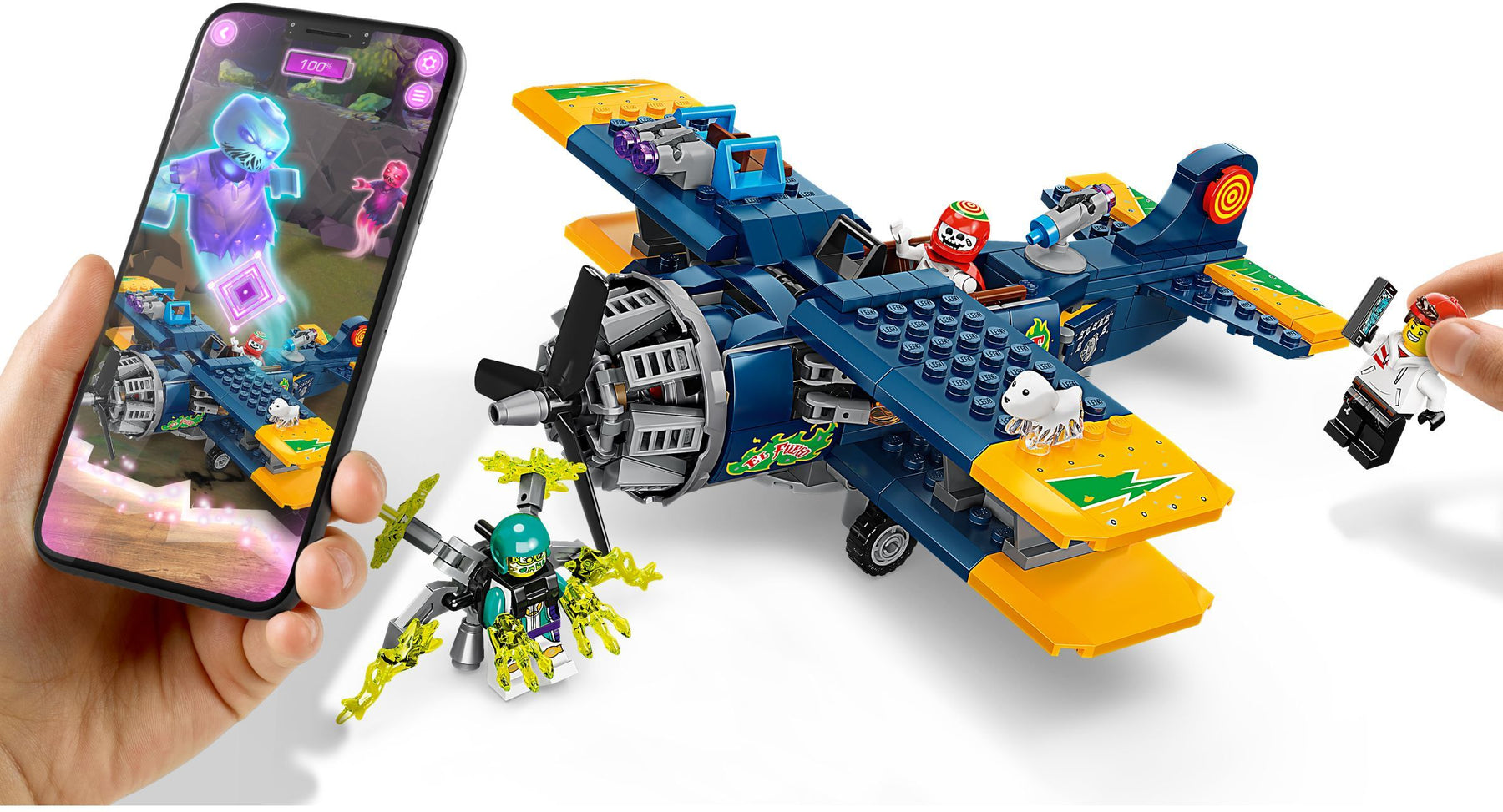 LEGO 70429 El Fuego's Stunt Plane: Hidden Side AR Playset - SuperSaverAU - view 3