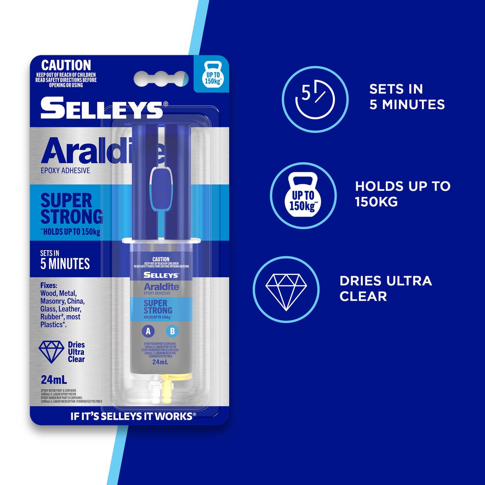 Selleys Araldite 24mL Super Strong Epoxy Adhesive