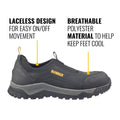 Dewalt Black Stride Safety Work Shoe Size 11 - Water Resistant - SRC Anti-Slip - SuperSaverAU - view 2