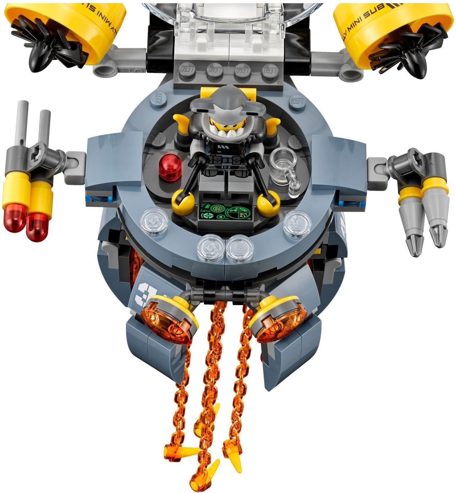 LEGO 70610 Flying Jelly Sub: NINJAGO Movie Jay vs. Shark Army - SuperSaverAU - view 5