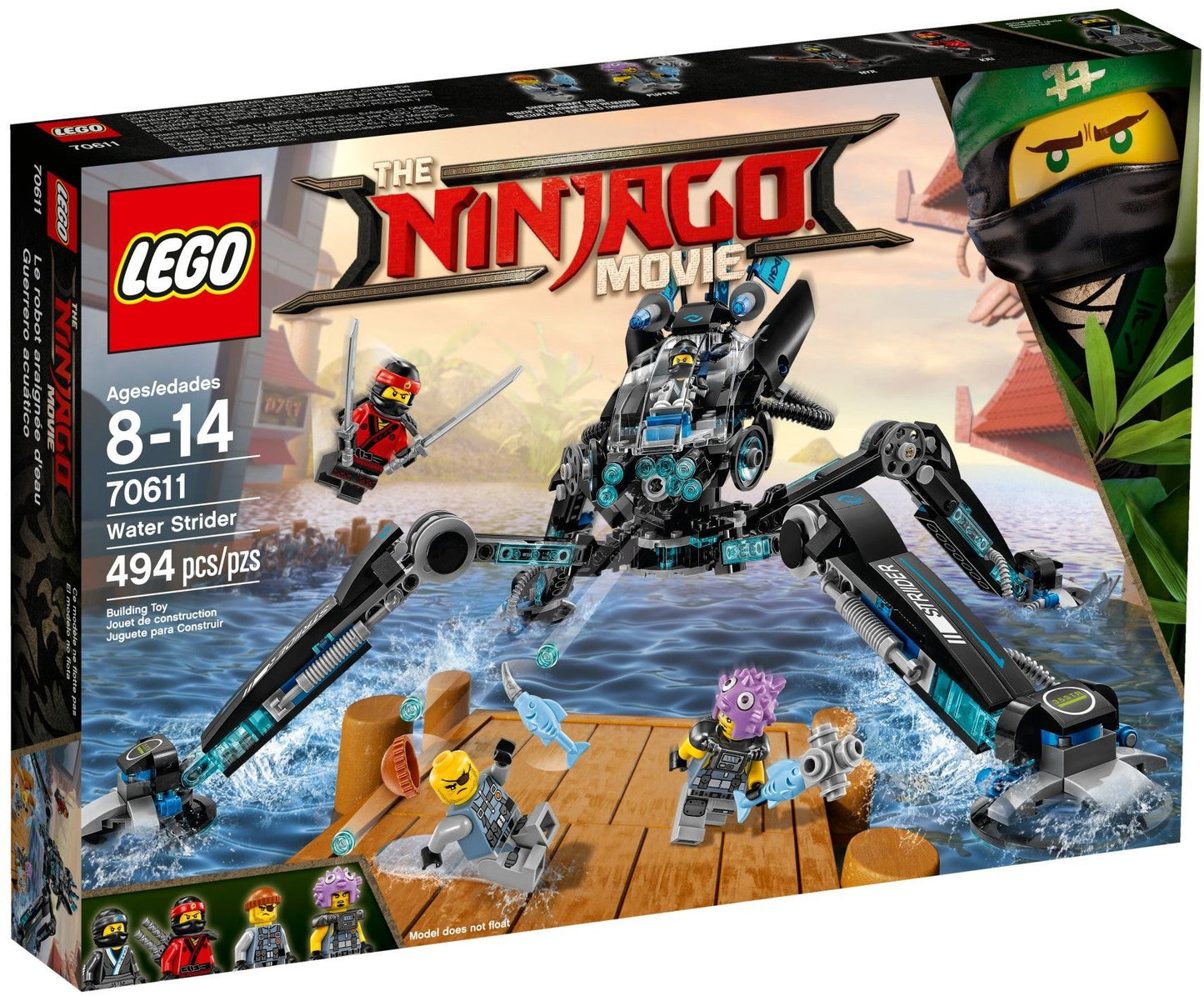 LEGO 70611 Water Strider: Ninja Mech vs. Shark Army
