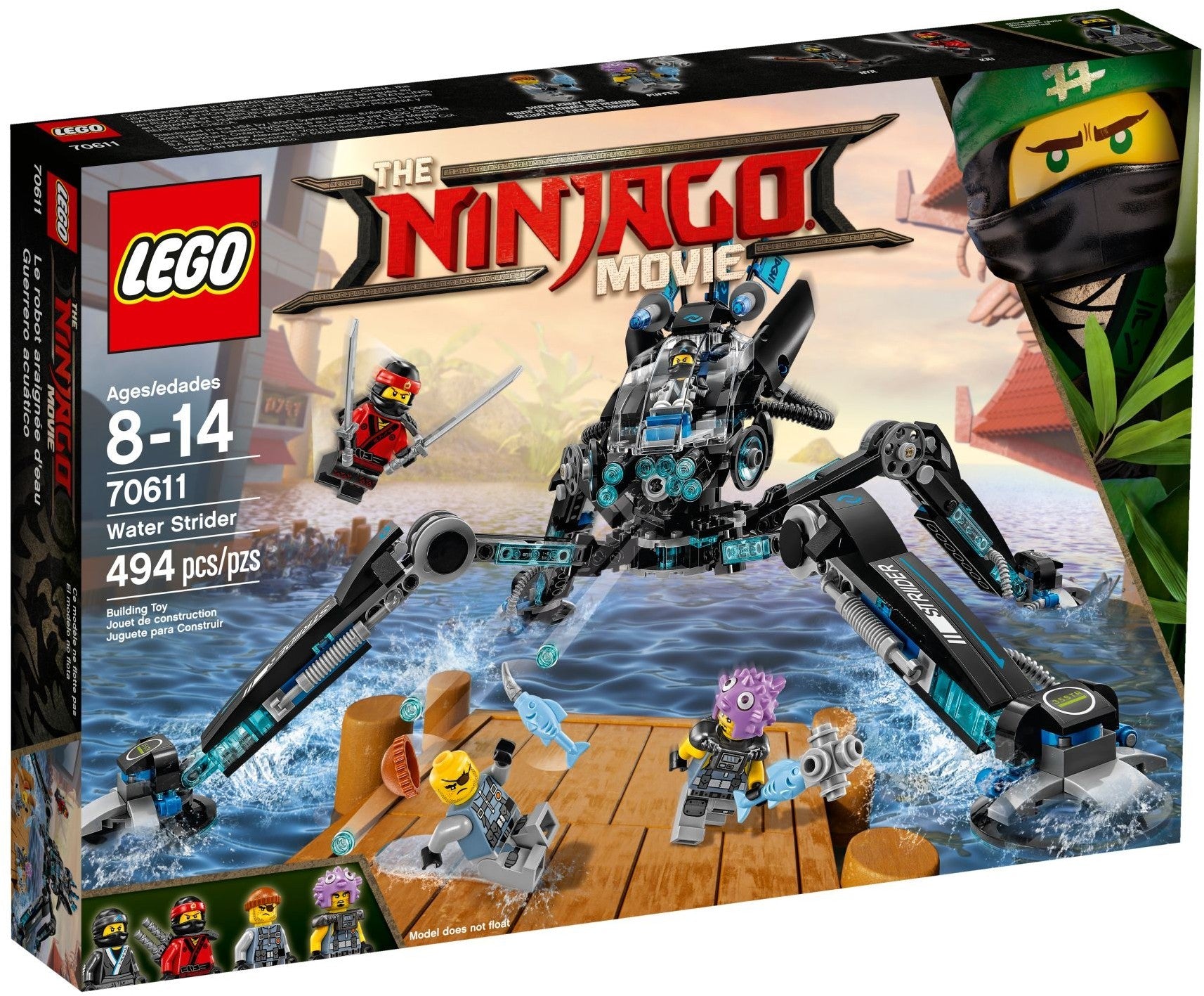 LEGO 70611 Water Strider: Ninja Mech vs. Shark Army - SuperSaverAU - view 1