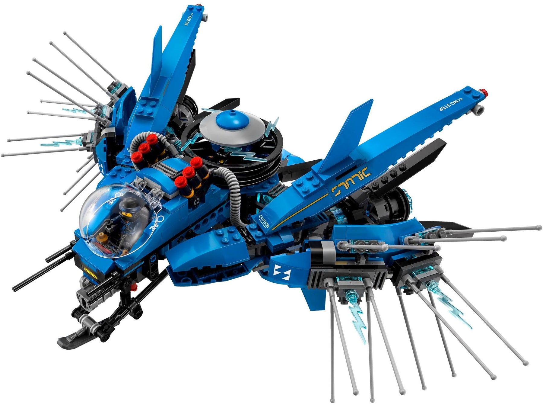 LEGO 70614 NINJAGO Movie Lightning Jet - Jay vs. Shark Army - SuperSaverAU - view 6