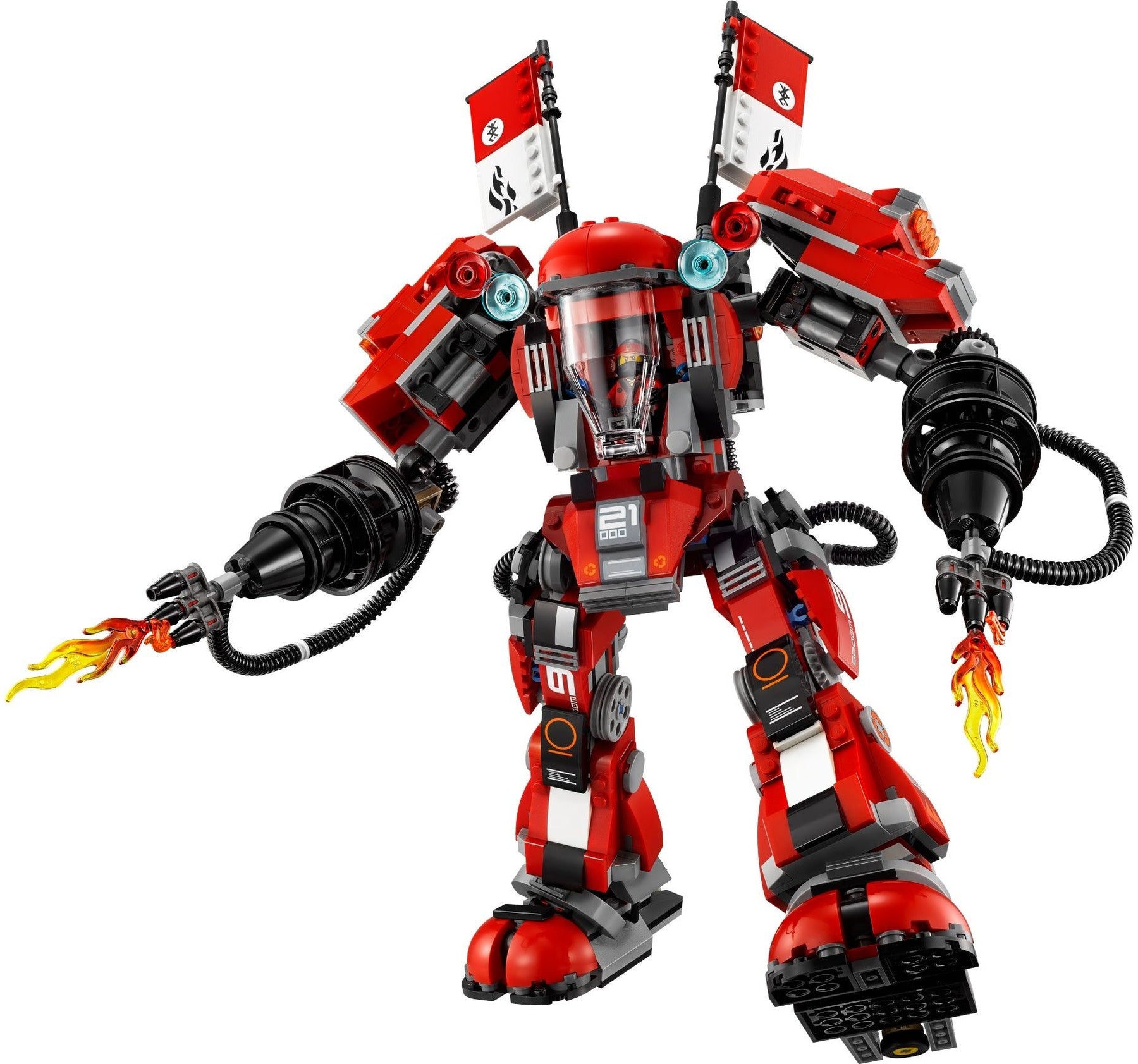 LEGO 70615 Fire Mech NINJAGO Kai Mech with Minifigures - SuperSaverAU - view 4