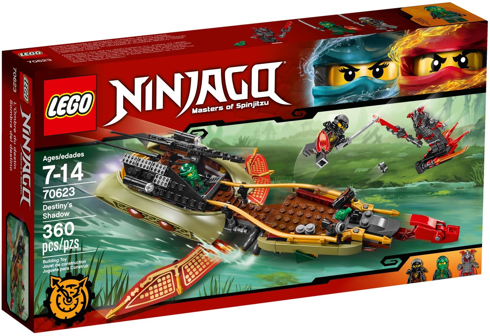 LEGO 70623 Destiny's Shadow Ninja Boat & Flyer - SuperSaverAU - view 1