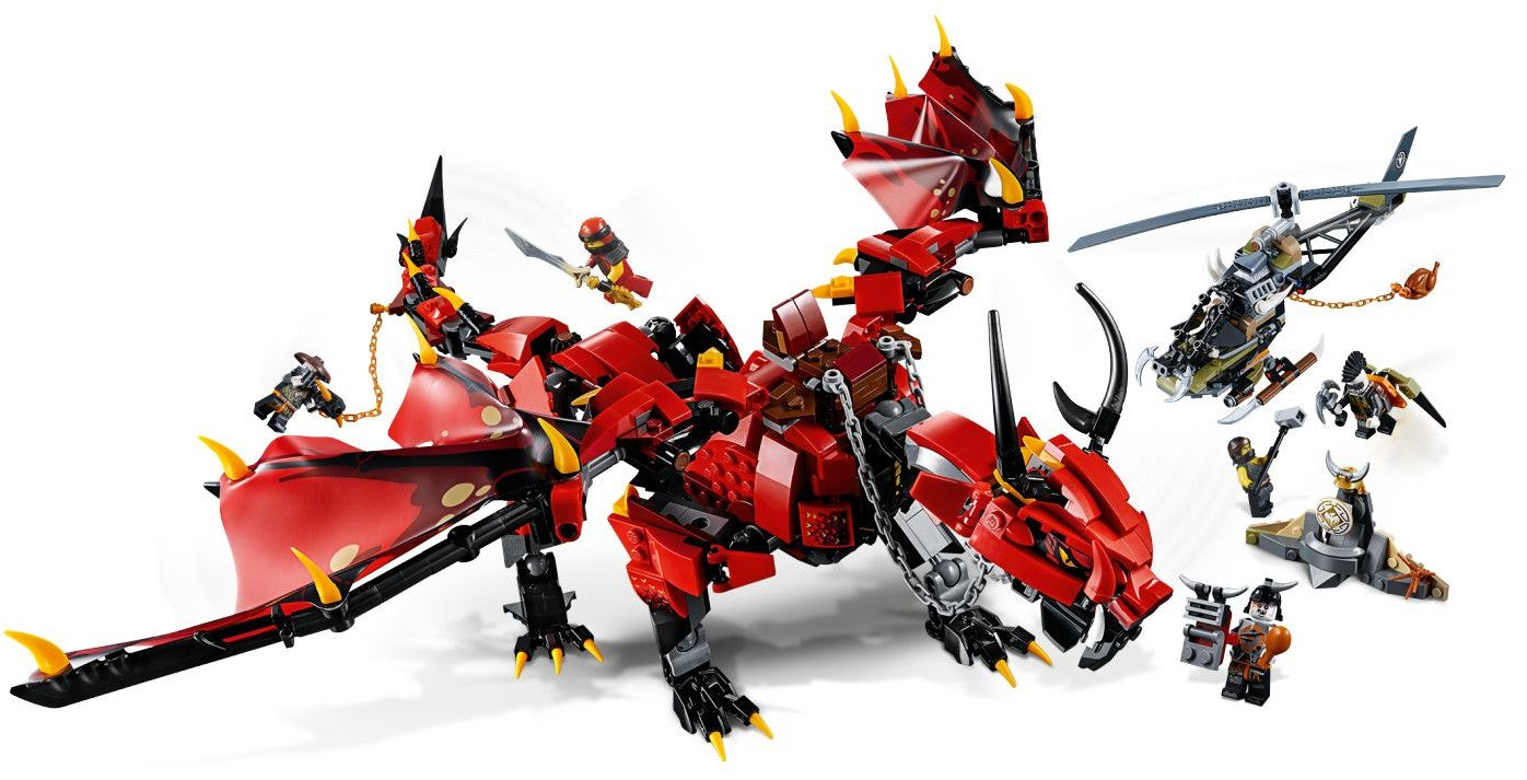 LEGO 70653 Firstbourne Dragon & HunterCopter - NINJAGO Set - SuperSaverAU - view 3