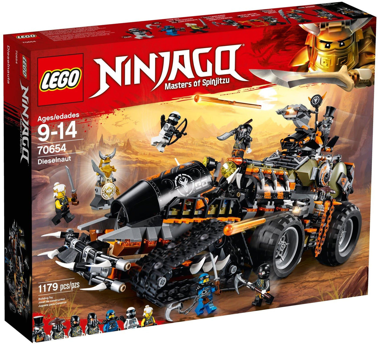 LEGO 70654 Dieselnaut Tank - NINJAGO Dragon Hunters Set